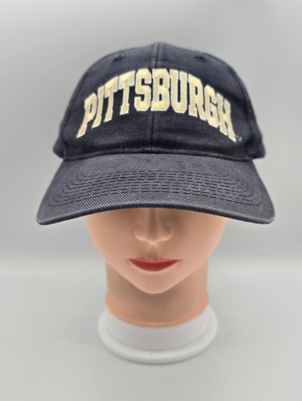 Vintage Champion Pittsburgh Cotton Navy Adjustable Snapback Hat